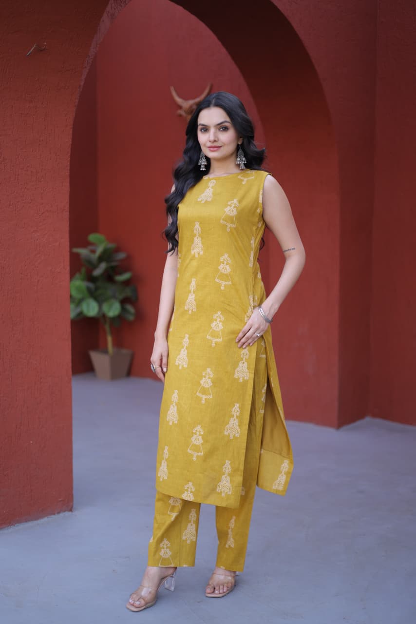 Summer Kurti Pent Printed Cotton